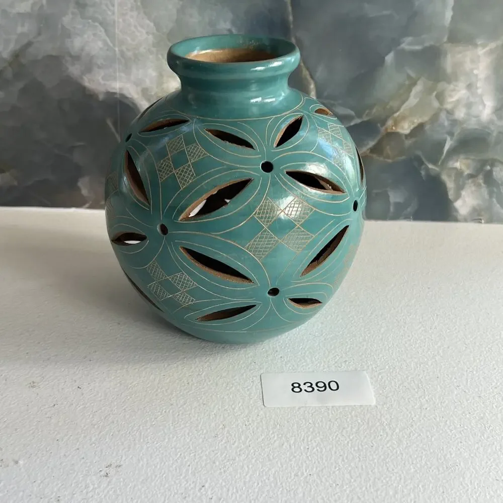 Artisan Tea Light Cover Pottery 5.75